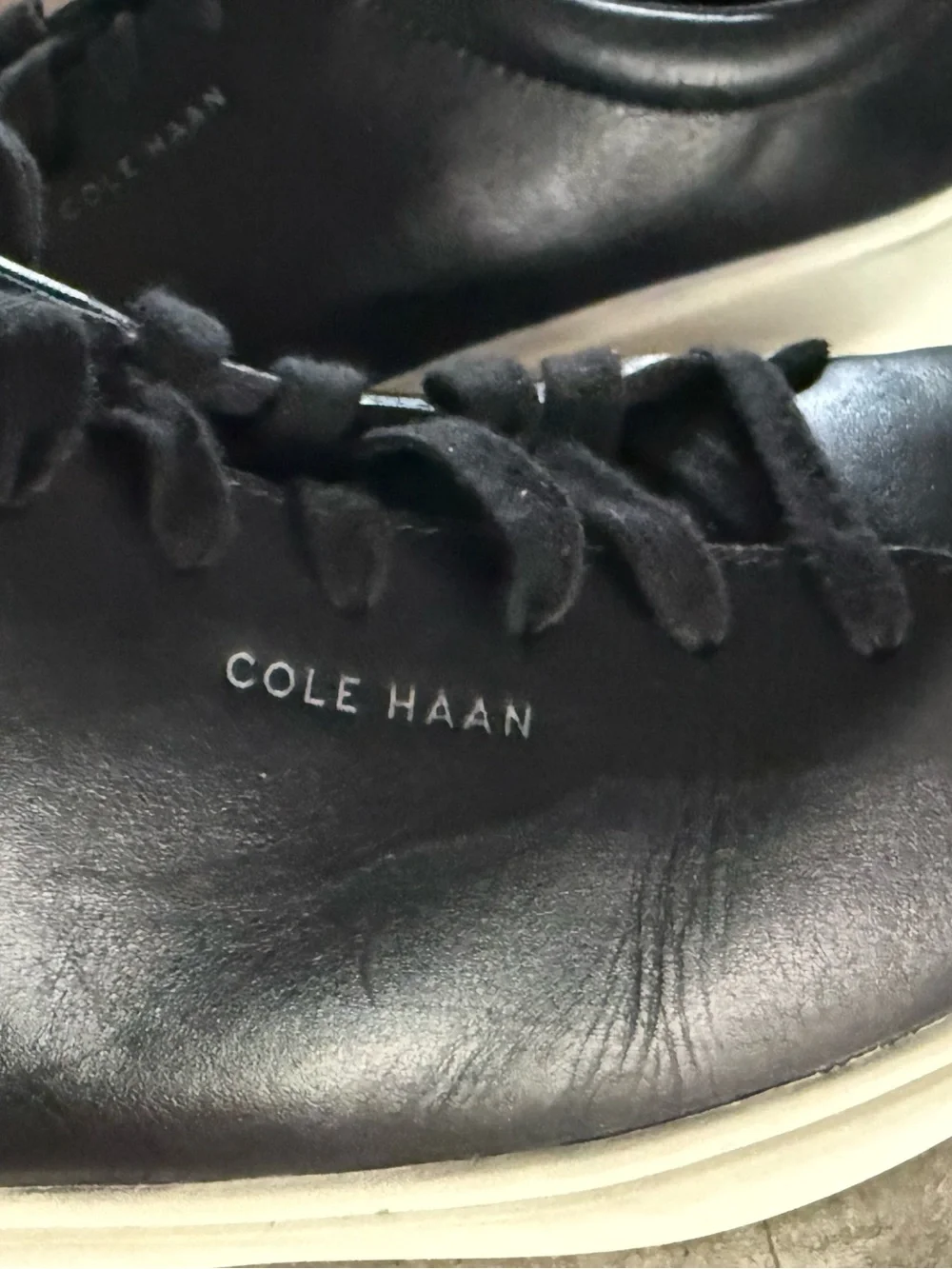 Cole Haan Grand Crosscourt Traveler Sneakers Men Size 12 Black Leather C36655
